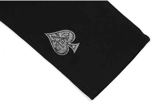 Summer High Street Love Diamond Jeans Female Ins Tide Loose Old Pants Casual Trousers