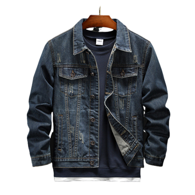 Embroidered denim jacket