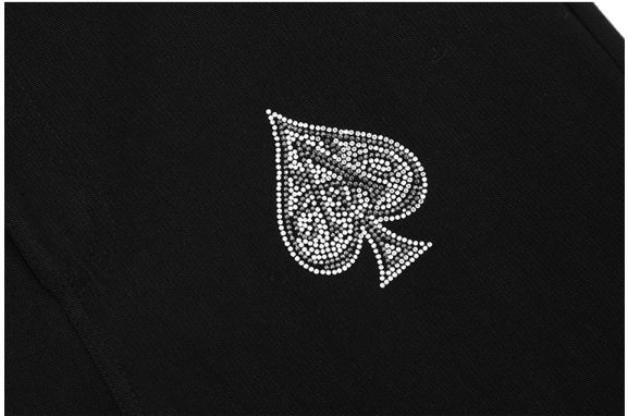 Summer High Street Love Diamond Jeans Female Ins Tide Loose Old Pants  Casual Trousers